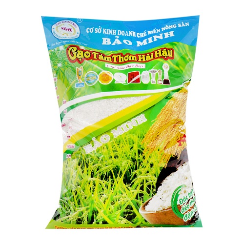 Gạo tám thơm Hải Hậu 5Kg - Bảo Minh